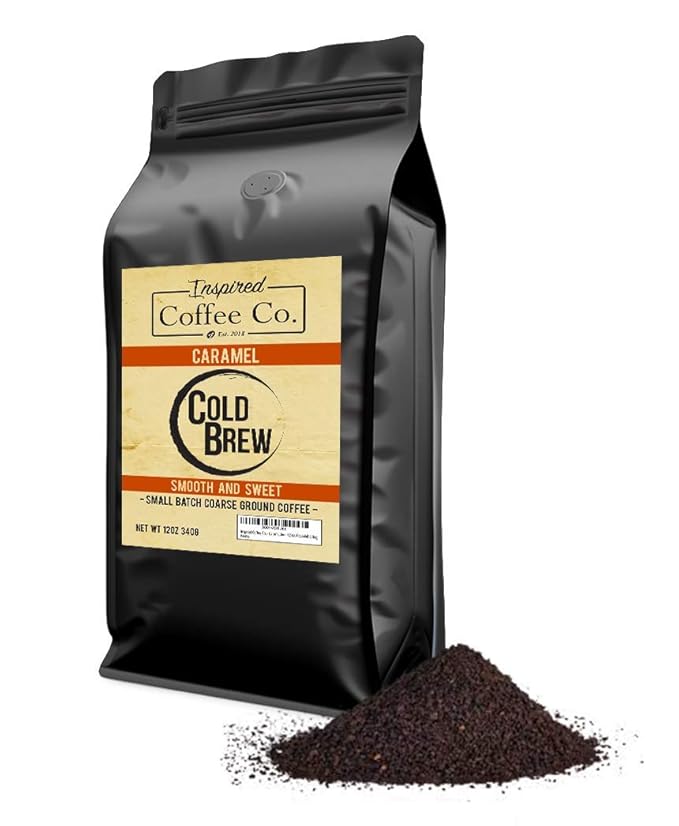 Caramel - Flavored Cold Brew Coffee Grounds - Inspired Coffee Co