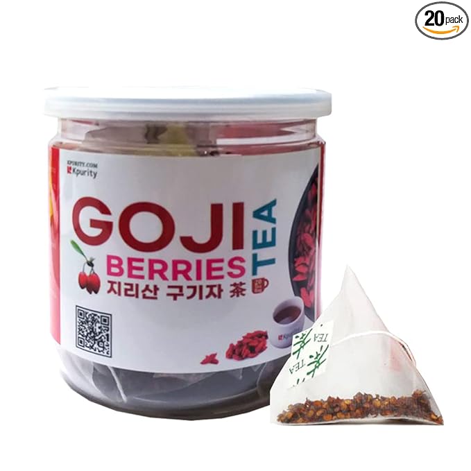 Goji Berry 100% Organic All Natural Premium 20 Tea Bags(구기자 차)
