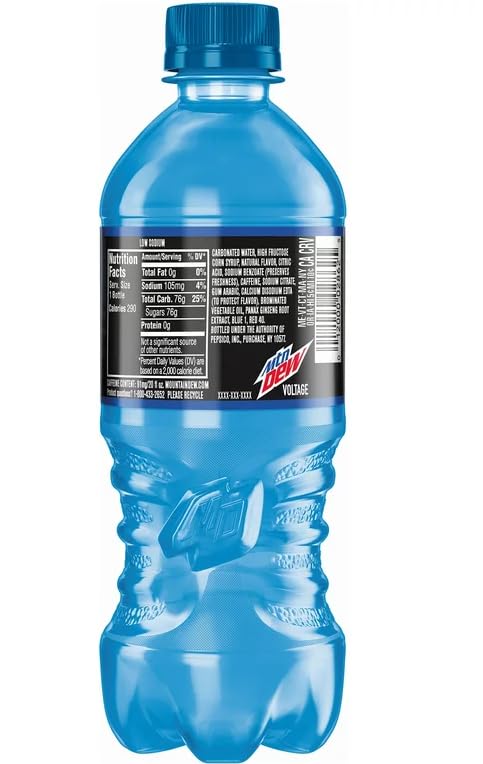 Voltage Mtn/Dew-B4Y Soda 20 oz bottles (12)