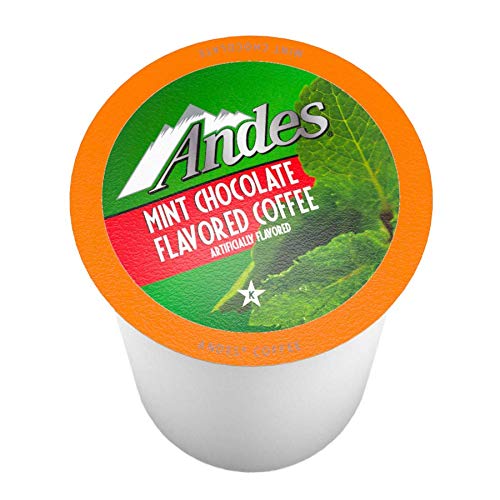 Andes Mints Chocolate Mint Flavored Coffee PodsCompatible with K Cup Brewing Machines Including 2.0Serve Peppermint Flavor Enhanced40 Count (Pack of 2)