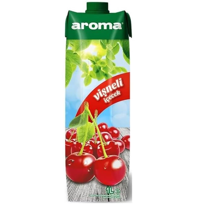 Aroma Sour Cherry Juice Fruit Juice 1000 Mililiter x 12 Boxes