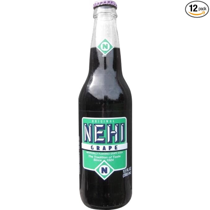 Nehi Grape Soda 12 Ounce (12 Glass Bottles)