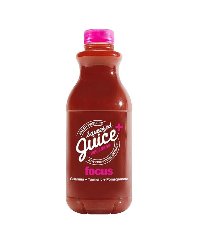 Squeezed Juice Functional MIXED BOX - 32 FL OZ Multi-Serve Bottles 3 Pack: 1 each of Power Immunity &amp Focus - 100% Juice