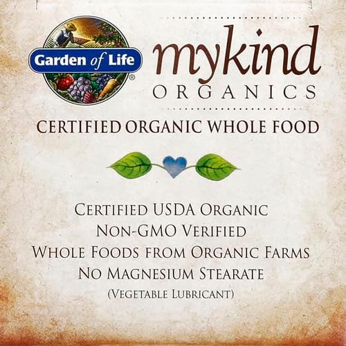 Garden of Life Once Daily Whole Food Multivitamin for Men Organic Mens Vitamins &amp Minerals Vitamin C Zinc Vegan for Health &amp Well-Being 60 Tablets (Pack of 6)