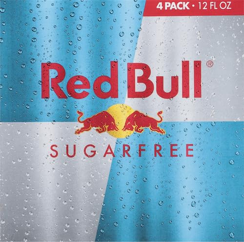 Red Bull Sugar Free Energy Drink with 114mg Caffeine plus Taurine &amp B Vitamins 12 Fl Oz Pack of 8 Cans