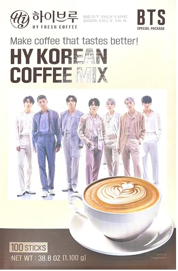 HY Korean Coffee Mix (BTS Special Package) 커피믹스 - 100 Sticks