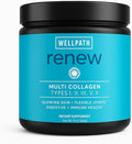 WellPath Multi Collagen Peptides Powder for Women | Renew Multi Collagen Protein for Hair Nails Skin | Hydrolyzed Bovine Marine &amp Chicken Sources | Types I II III V X | 11 oz | 40 Servings