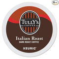 Tully's Coffee Italian Roast Single-Serve Keurig K-Cup Pods Dark Roast Coffee 144 Count (6 Boxes of 24 Pods)