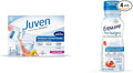 Juven Therapeutic Nutrition Drink Mix Powder for Wound Healing Support Includes Collagen Protein Fruit Punch 30 Count &amp Ensure Pre-Surgery Clear Carbohydrate Drink Strawberry 10 fl oz 4 Cou