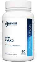 RENUE by SCIENCE CA AKG Supplement | High Strength Liposomal Calcium AKG | 90 Calcium Alpha-Ketoglutarate Capsules - 300mg CA AKG per Serving CA-AKG Supplement | Non-GMO &amp Made in The USA
