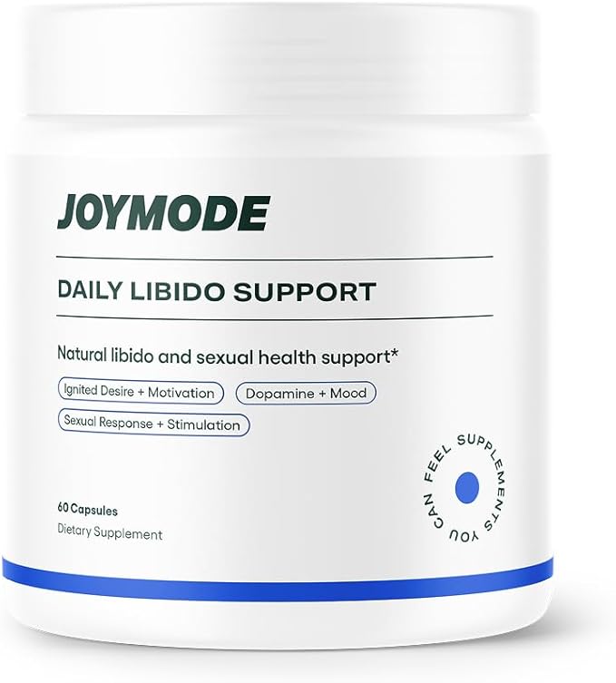 JOYMODE Daily Libido Support for Men – Natural Men’s Wellness Supplement with Shilajit Mucuna Pruriens Horny Goat Weed Saffron and BioPerine – 60 Capsules Non-GMO Gluten-Free