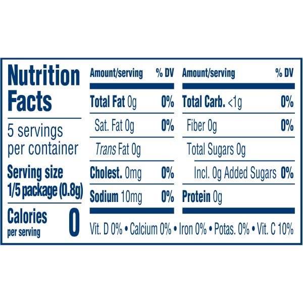 Kool-Aid Unsweetened Lemon Lime Artificially Flavored Powdered Soft Drink Mix 0.13 oz Packet (Pack of 48)