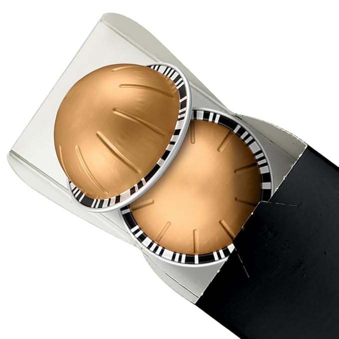 Bianco Doppio Double Espresso Pods 10 Count Compatible with Nespresso Vertuo Coffee Capsules Single Serve Capsules Brews 2.7 oz Nutty n Balanced