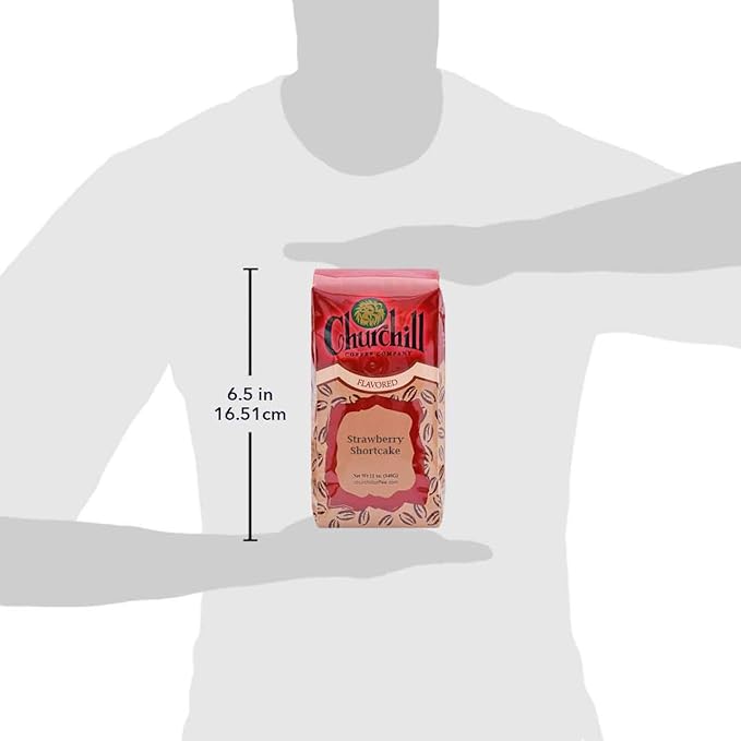 Churchill Coffee Strawberry Shortcake 12 oz - Ground