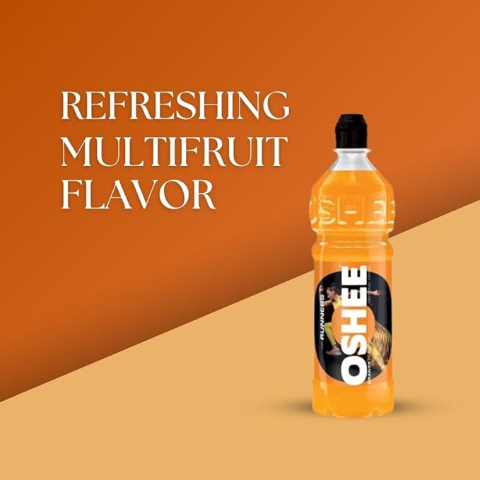 OSHEE ORANGE isotonic Drink 750ml (Pack of 6) - Addition of vitamins and L-carnitine – Sugar Free – Hydration – Vitamin Drinks