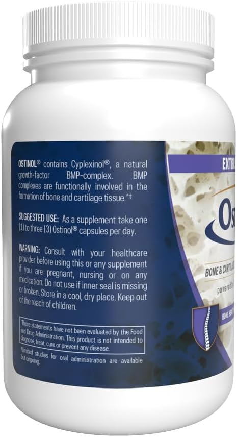 ZyCal Bioceuticals Ostinol(TM) 350 Bone &amp Joint Supplement with 350mg of Cyplexinol® Bio-Active Protein Complex - for Moderate Bone Loss &amp Moderate Joint Disfunction - 30 ct Capsules