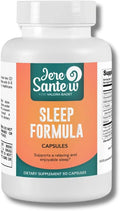 Sleep Formula - Natural Sleep Aid Supplement with Valerian Chamomile GABA &amp Melatonin - Promotes Relaxation &amp Restful Sleep - 60 Capsules USA-Made