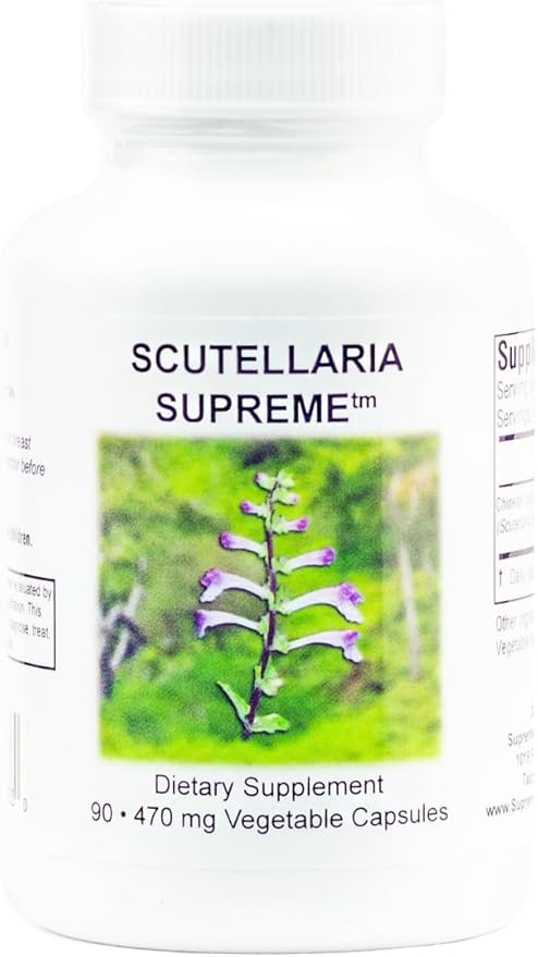 Supreme Nutrition Scutellaria Supreme 90 Pure Chinese Skullcap Root Vegetarian Capsules
