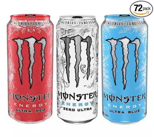 Monster Energy Ultra Variety Pack - 16 oz (72 Cans)