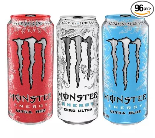 Monster Energy Ultra Variety Pack - 16 oz (96 Cans)