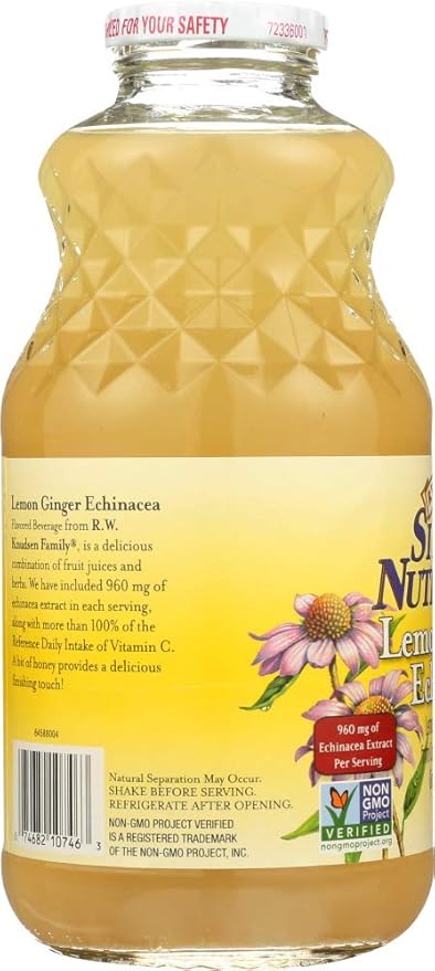 Knudsen Juice Simply Nutritious Lemon Ginger Echinacea 32 fl.oz(Pack of 6)