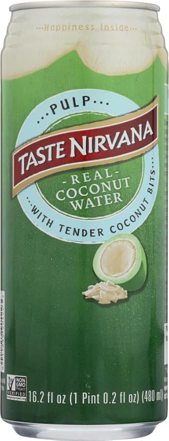 Taste Nirvana Real Coconut Water With Pulp 16.2-oz. (Count of 12) Sold By HERO24HOUR Thank You