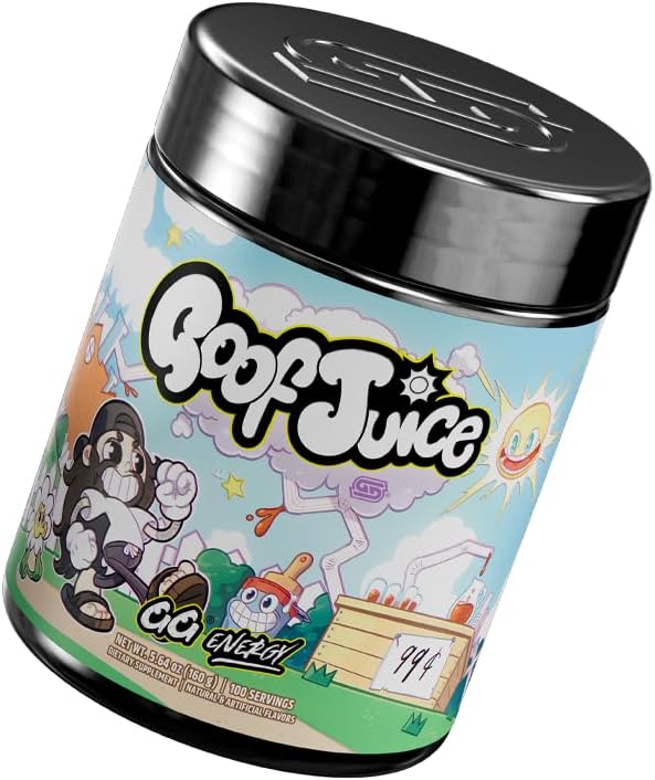 Gamer Supps GG Energy - Goof Juice by MoistCr1TiKaL (100 Servings) - Keto Friendly Gaming Energy and Nootropic Blend Sugar Free + Organic Caffeine + Vitamins + Immune Support Powder Drink