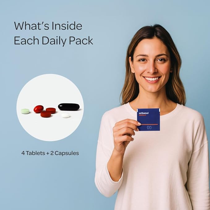 Orthomol Immun Tablet and Capsule Immune Support Supplement 30-Day Supply Vitamins A B C D E Zinc Iodine