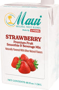 Maui Strawberry Premium Fruit Smoothie &amp Beverage Mix 46 fl oz (Pack of 6)