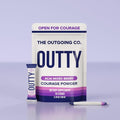 OUTTY Courage Powder Social Energy &amp Mood Support Drink Mix With Taurine L-Theanine &amp Oroxylin A Stress Relief Mental Clarity &amp Alcohol Alternative Acai Mixed Berry (15 Stick Packs)