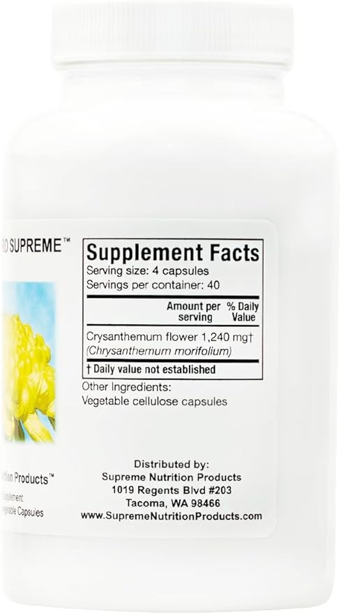 Supreme Nutrition Vital Guard Supreme 160 Pure Chrysanthemum Vegetarian Capsules (Pack of 2)