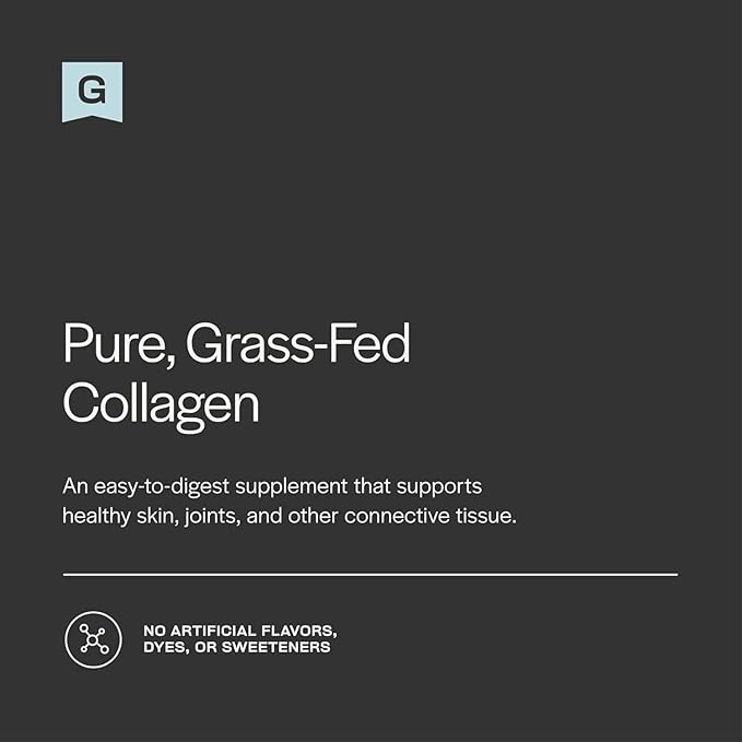 Gainful Performance Boost Collagen Peptides Powder with Vitamin C Skin Immune &amp Joint Support Grass Fed Bovine Collagen Unflavored 20 Servings