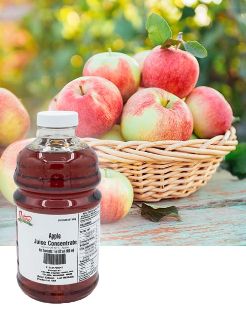Nature Blessed 100% Pure Domestic Apple Concentrate (grown and processed in the USA) - 1 Quart (1/32 fl oz bottle) Applications: Mead at Home Home Wine Making Brewing Distilling Smoothies