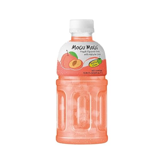 Peach Nata De Coco Juice 10.82 Fl Oz (6 Bottles)