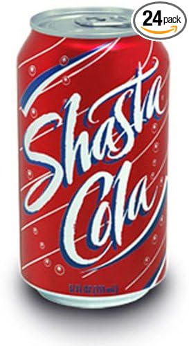 Shasta Soda Cola 12-Ounce Cans (Pack of 24)