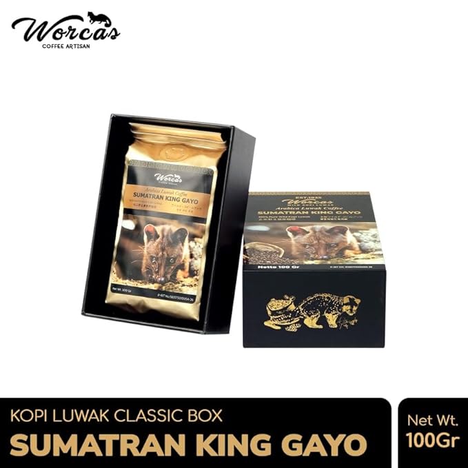 Sumatran King Gayo Arabica Weasel luwak Civet Cat Ground Coffee 100g Premium Wild Kopi