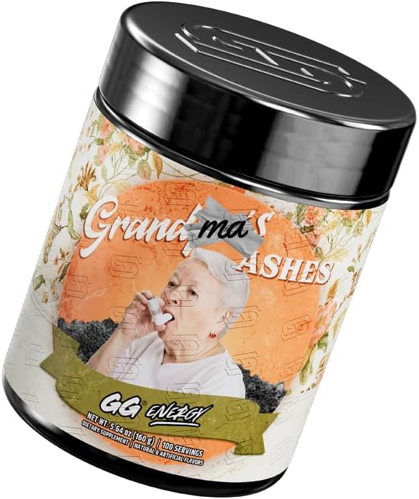 Gamer Supps GG® Energy - Grandma's Ashes by Goons (100 Servings) - Keto Friendly Gaming Energy and Nootropic Blend Sugar Free + Organic Caffeine + Vitamins Powder Drink (Pack of 2)