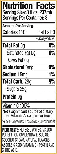 Langers Juice Mango Coconut Cocktail 64 Fl Oz (Pack of 8)