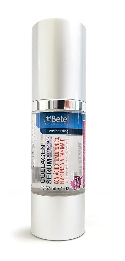 Premium Collagen Skin Serum with Hyaluronic Acid and Collagen by Betel Natural - Healthier Skin Today (1 Oz)