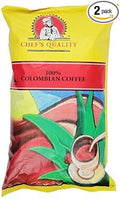 Chefs Quality Columbian Coffee Ground 1 pound pack of 2