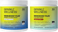 Sparkle Wellness Skin Boost Plus (Chocolate) [30-Serves] and Marine (No Flavor) [30-Serves] | VERISOL Bioactive Hydrolyzed Collagen Peptides to Improve Skin Hair &amp Nail Health