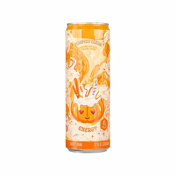 Alanni Sugar Free Energy Drink Variety Pack – Clean Energy Zero Calories 12 Fl Oz Cans - Strawberry Sunrise Winter wonderland Pumkin Cream (Pack of 5)