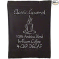 Classic Gourmet DeCaf 4 Cup Coffee Filterpack for Hotels and Motels- Case of 200