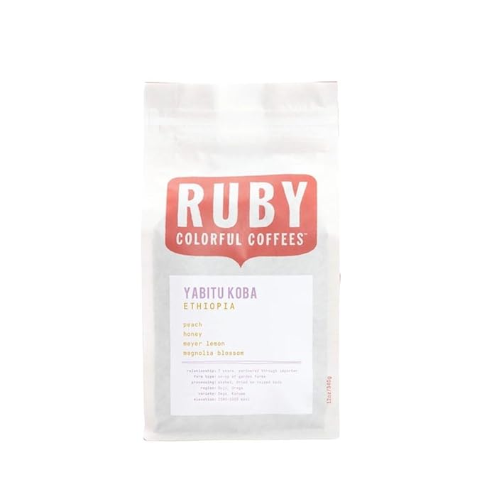 Ethiopia Yabitu Koba - Roasted by Ruby Coffee Roasters - Freshly Ground Coffee - 5 Pound Bag