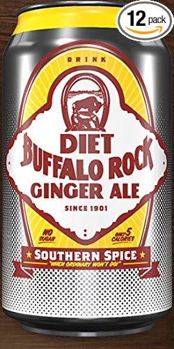 Buffalo Rock Diet Ginger Ale - 12 oz cans - 12 pack Fridgepack