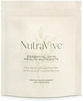 NutraVive Essential Skin Health Nutrients – Hydrolyzed Morikol® Marine Collagen Peptides Amino Acids &amp Vitamins - Promote Firm Reduce Wrinkles &amp Enhance Skin Elasticity - 120 Capsules