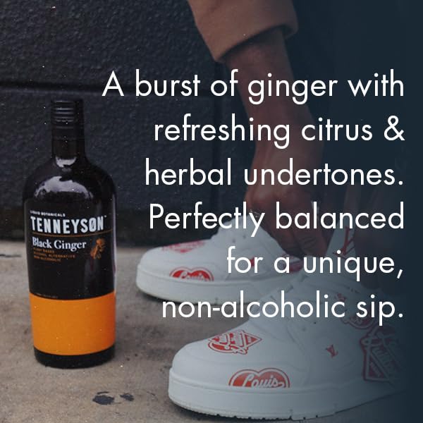 Tenneyson Non-Alcoholic Aperitif - Black Ginger - Alcohol Free Spirit - Cocktail Mixer - Low Sugar - Low Calorie - No Caffeine - Gluten-Free - No Artificial Flavors (750mL)