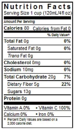 Lyons ReadyCare Cranberry Cocktail 100% Juice with Fiber for Digestive Health - 4 fl oz Cups (48 Pack)