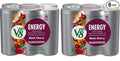 V8 +ENERGY Black Cherry Energy Drink Made with Real Vegetable and Fruit Juices 8 FL OZ Can (2 Packs of 6 Cans)
