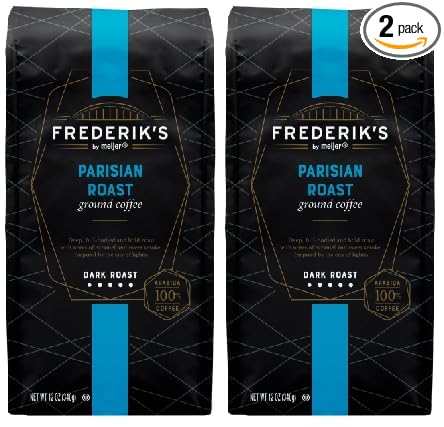 Parisian Roast Ground Coffee Dark Roast (Pack Of 2 Bags) 12 oz